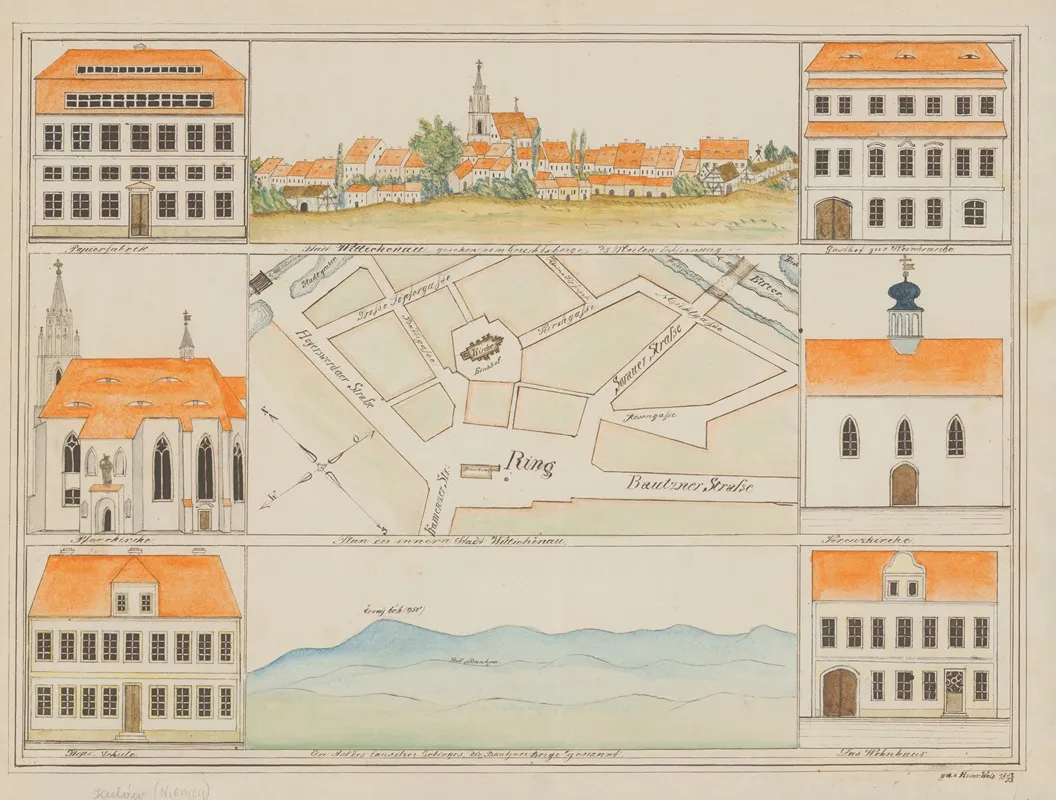 Atlas Befindlichen Karten Gezeichnet Von Seminaristen Pl 35