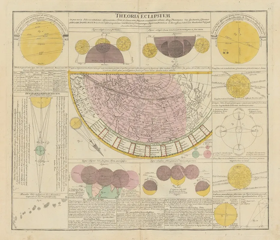 Atlas Coelestis Pl 13 Wall Art by Johann Gabriel Doppelmayr - High-Resolution Digital Print