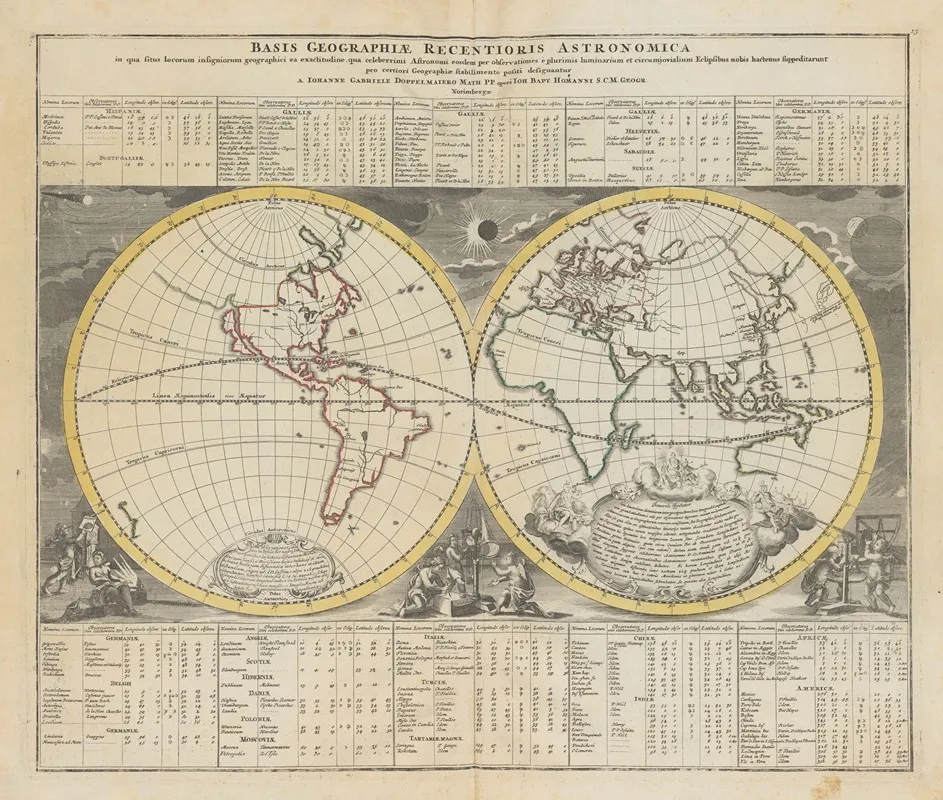 Atlas Coelestis Pl 15 Wall Art by Johann Gabriel Doppelmayr - High-Resolution Digital Print