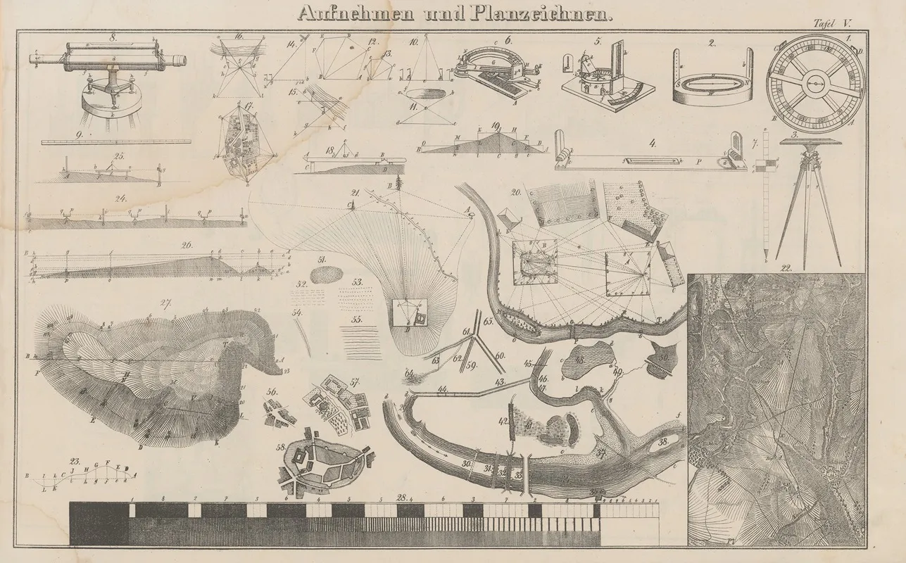 Atlas Der Abbildungen Pierers Universal Lexikon Pl 04 Wall Art by Heinrich August Pierer - High-Resolution Digital Print