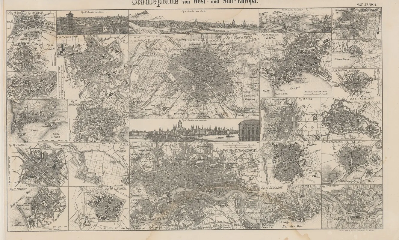 Atlas Der Abbildungen Pierers Universal Lexikon Pl 64 Wall Art by Heinrich August Pierer - High-Resolution Digital Print
