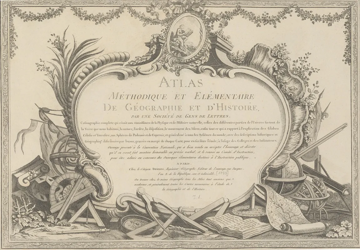 Atlas Methodique Et Elementaire De Geographie Pl 01 Wall Art by Claude Buy de Mornas - High-Resolution Digital Print