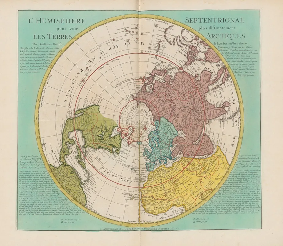 Atlas Nouveau Contenant Toutes Les Parties Su Monde Pl 005 Wall Art by Covens & Mortier - High-Resolution Digital Print