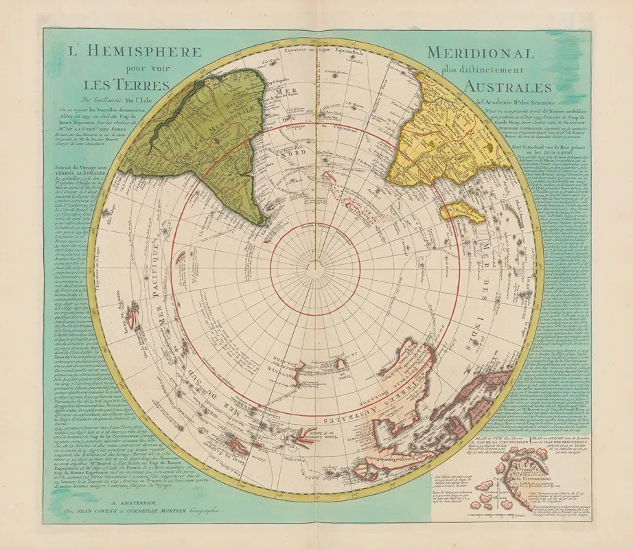 Atlas Nouveau Contenant Toutes Les Parties Su Monde Pl 006 Wall Art by Covens &amp; Mortier - High-Resolution Digital Print