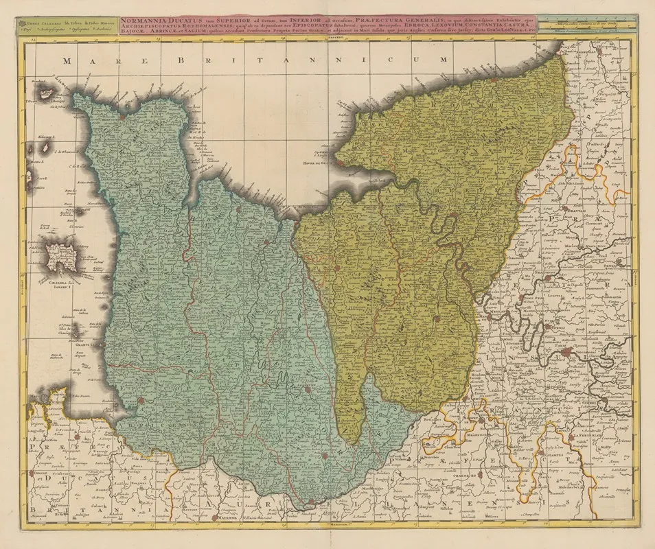 Atlas Nouveau Contenant Toutes Les Parties Su Monde Pl 017 Wall Art by Covens &amp; Mortier - High-Resolution Digital Print
