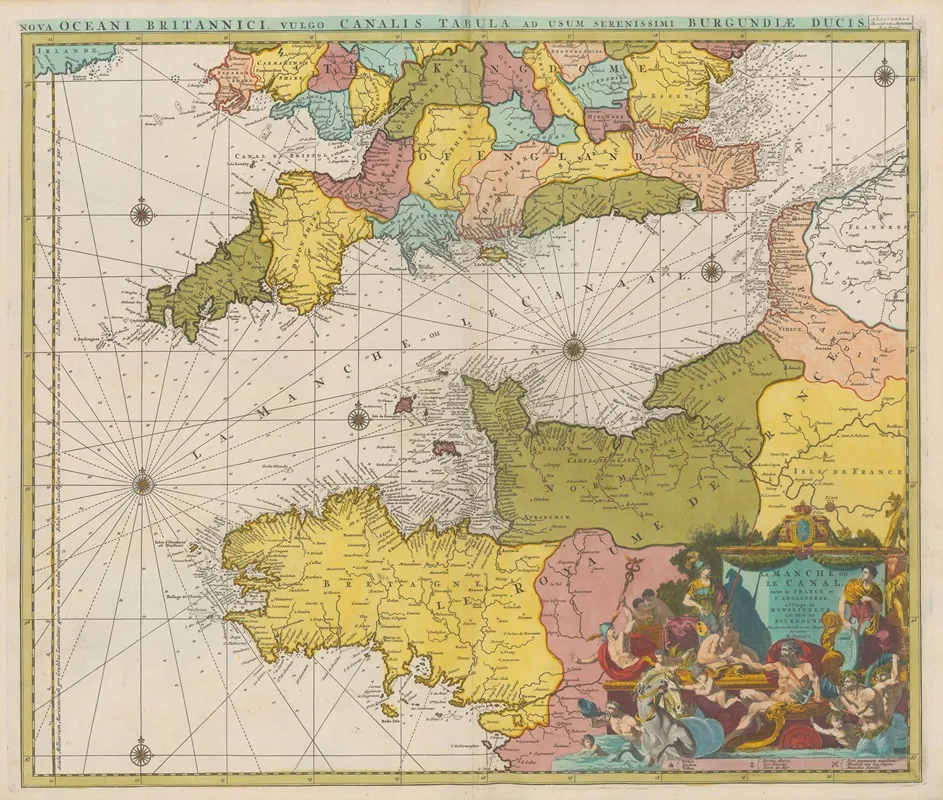 Atlas Nouveau Contenant Toutes Les Parties Su Monde Pl 027 Wall Art by Covens &amp; Mortier - High-Resolution Digital Print