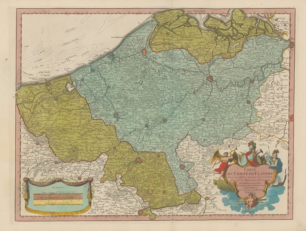 Atlas Nouveau Contenant Toutes Les Parties Su Monde Pl 030 Wall Art by Covens & Mortier - High-Resolution Digital Print