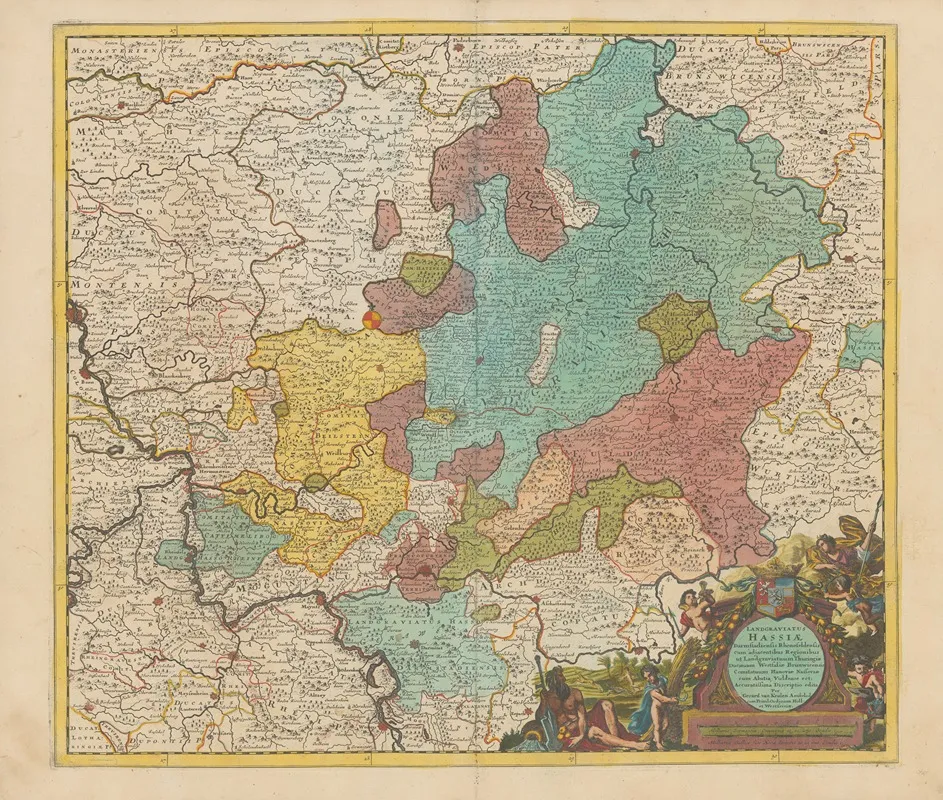 Atlas Nouveau Contenant Toutes Les Parties Su Monde Pl 057 Wall Art by Covens &amp; Mortier - High-Resolution Digital Print