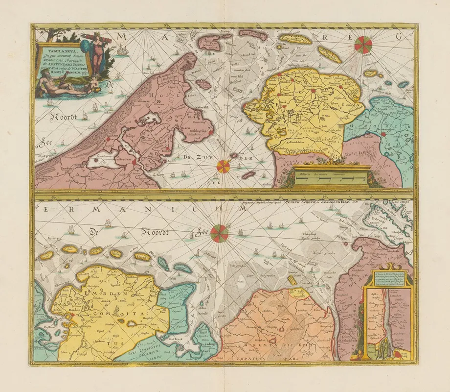 Atlas Nouveau Contenant Toutes Les Parties Su Monde Pl 067 Wall Art by Covens &amp; Mortier - High-Resolution Digital Print