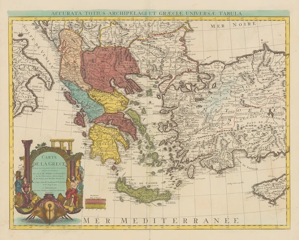 Atlas Nouveau Contenant Toutes Les Parties Su Monde Pl 102 Wall Art by Covens &amp; Mortier - High-Resolution Digital Print