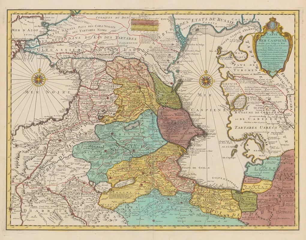 Atlas Nouveau Contenant Toutes Les Parties Su Monde Pl 105 Wall Art by Covens &amp; Mortier - High-Resolution Digital Print