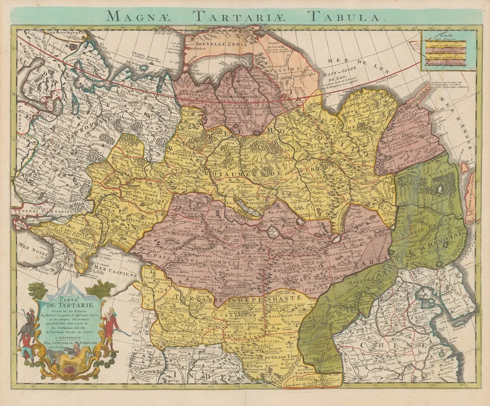 Atlas Nouveau Contenant Toutes Les Parties Su Monde Pl 107 Wall Art by Covens & Mortier - High-Resolution Digital Print