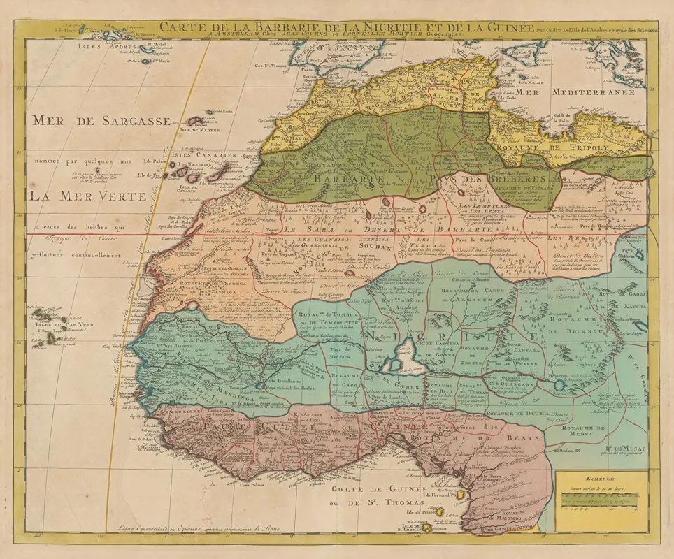 Atlas Nouveau Contenant Toutes Les Parties Su Monde Pl 108 Wall Art by Covens &amp; Mortier - High-Resolution Digital Print