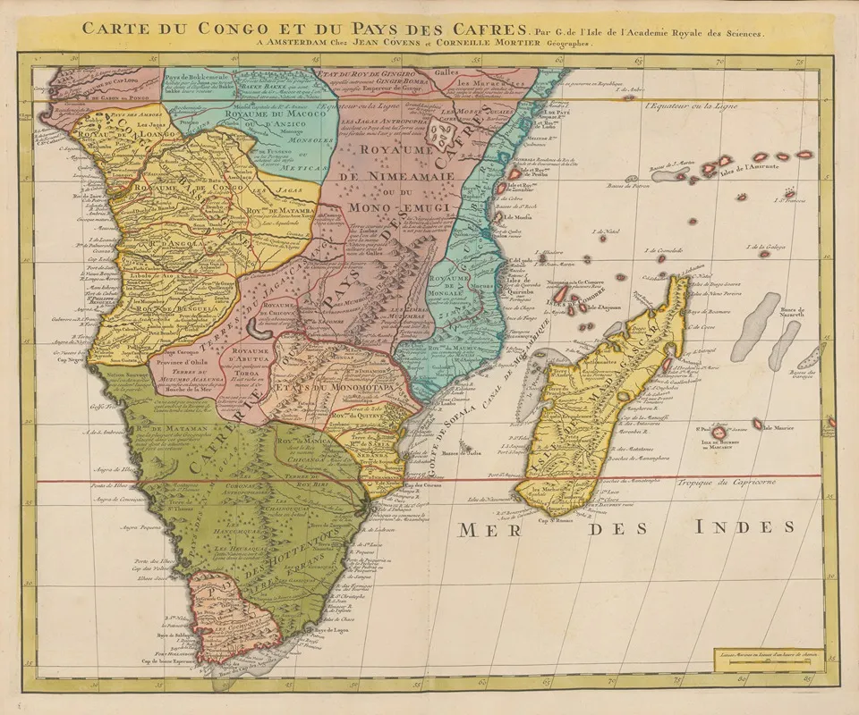 Atlas Nouveau Contenant Toutes Les Parties Su Monde Pl 109 Wall Art by Covens &amp; Mortier - High-Resolution Digital Print