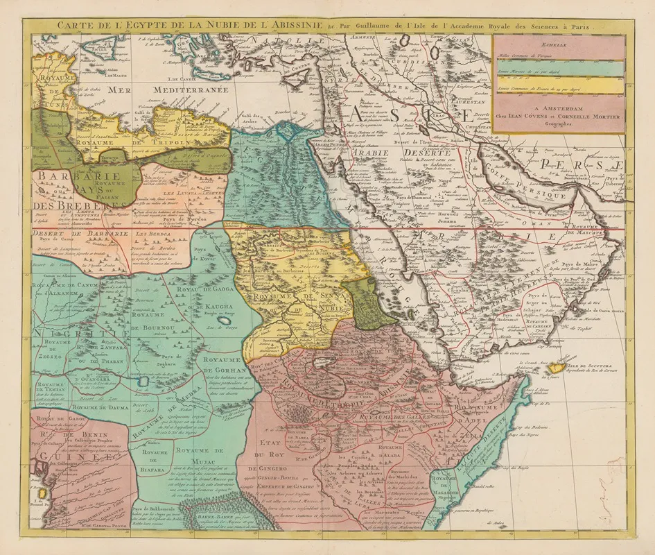 Atlas Nouveau Contenant Toutes Les Parties Su Monde Pl 110 Wall Art by Covens & Mortier - High-Resolution Digital Print
