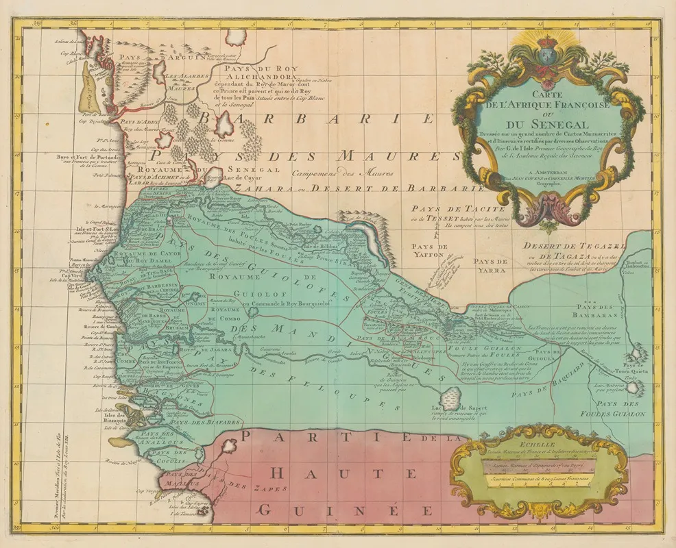 Atlas Nouveau Contenant Toutes Les Parties Su Monde Pl 111 Wall Art by Covens & Mortier - High-Resolution Digital Print