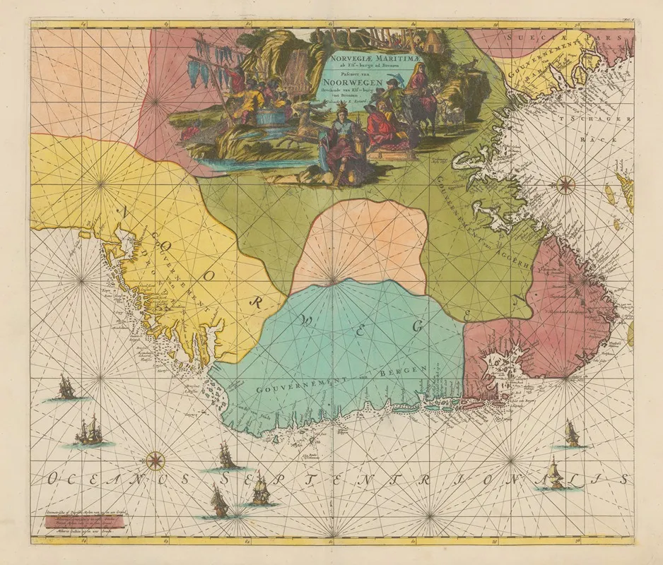 Atlas Nouveau Contenant Toutes Les Parties Su Monde Pl 122 Wall Art by Covens &amp; Mortier - High-Resolution Digital Print