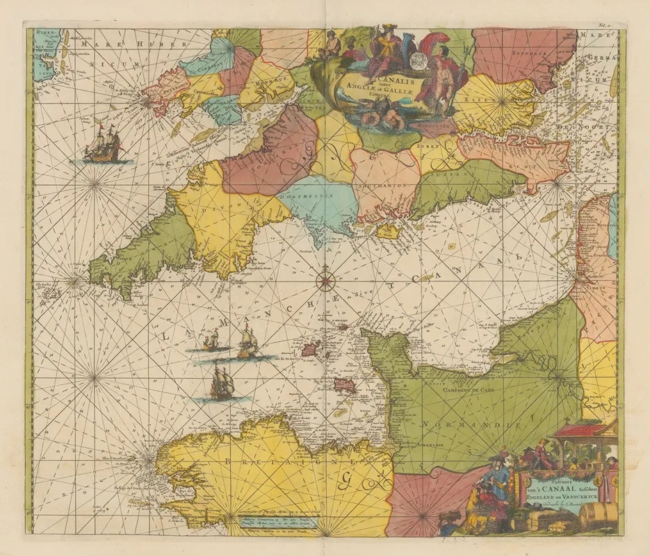 Atlas Nouveau Contenant Toutes Les Parties Su Monde Pl 124 Wall Art by Covens &amp; Mortier - High-Resolution Digital Print