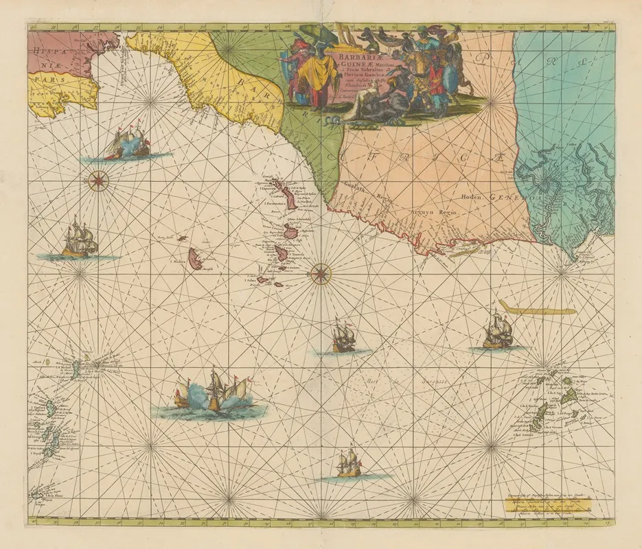 Atlas Nouveau Contenant Toutes Les Parties Su Monde Pl 129 Wall Art by Covens &amp; Mortier - High-Resolution Digital Print