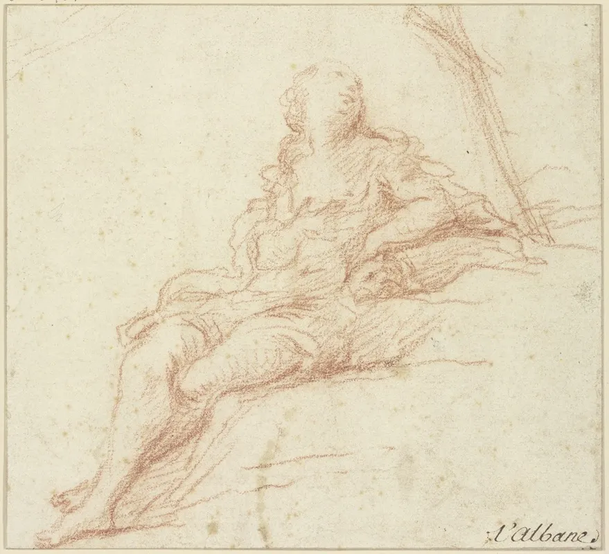 Atoning Magdalene Wall Art by Francesco Albani - High-Resolution Digital Print