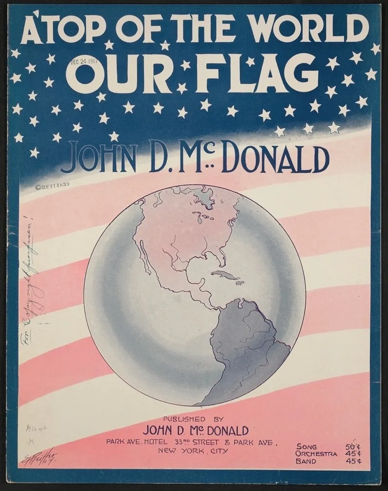 Atop Of The World Our Flag Wall Art by Anonymous - High-Resolution Digital Print