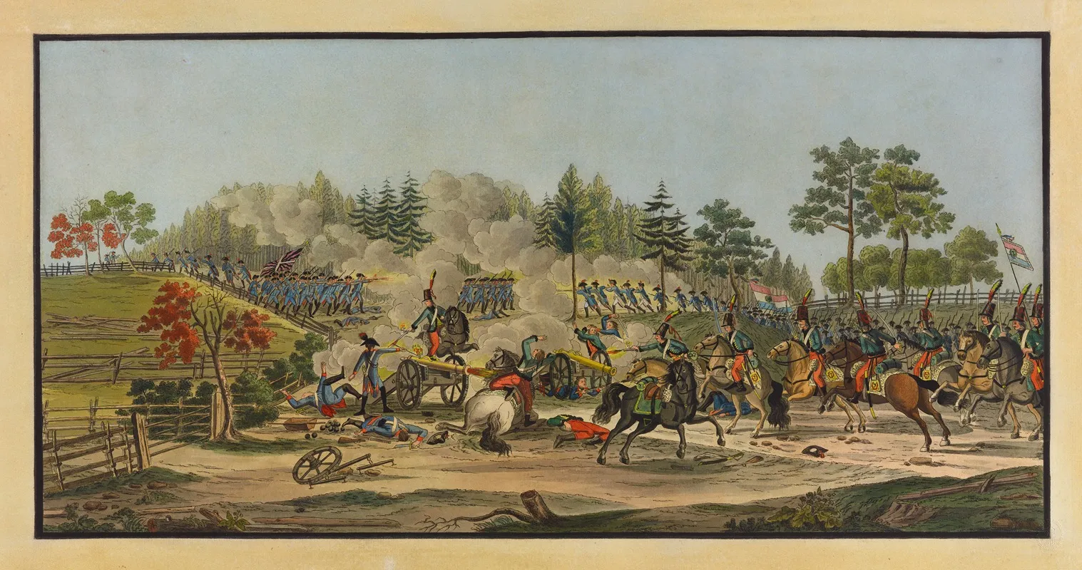 Attaque Et Victoire De Saint Nicolas Pres De Nidau Wall Art by Francois Aloys Muller - High-Resolution Digital Print