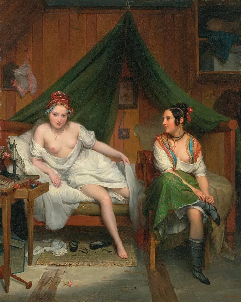 Attendant Wall Art by Jean-Augustin Franquelin - High-Resolution Digital Print