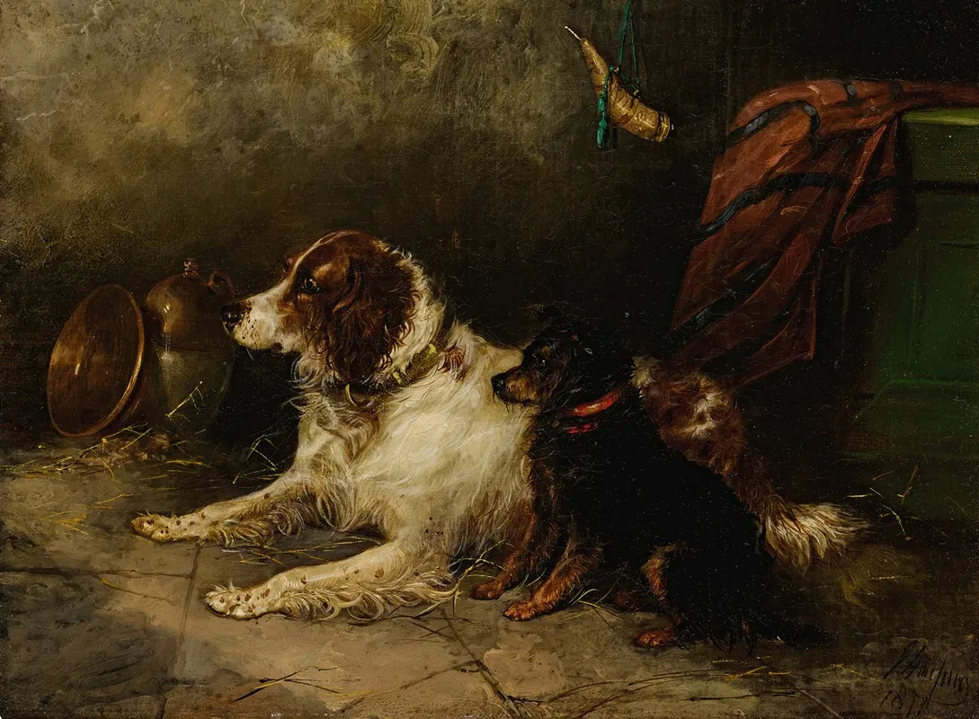 Attentive Friends Wall Art by George Armfield - High-Resolution Digital Print