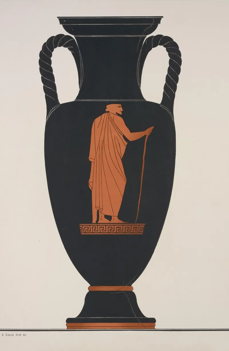 Attic Amphora Wall Art by Albert Genick - High-Resolution Digital Print