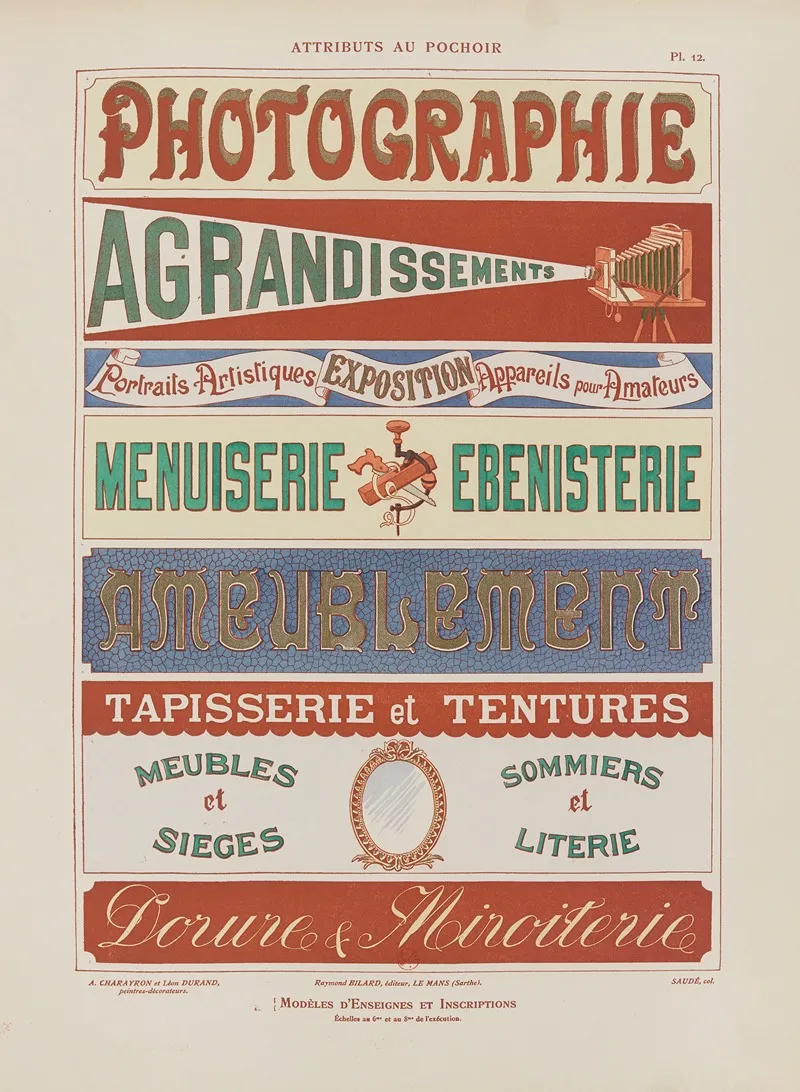 Attributs Au Pochoir Pl 13