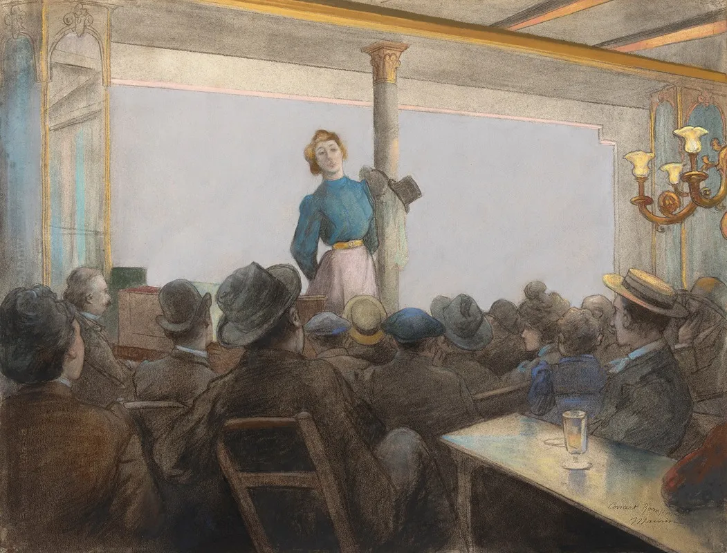 Au Cabaret 2 Wall Art by Charles Maurin - High-Resolution Digital Print