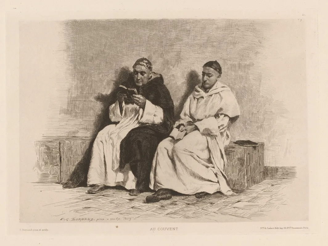 Au Couvent Wall Art by Eugène Burnand - High-Resolution Digital Print