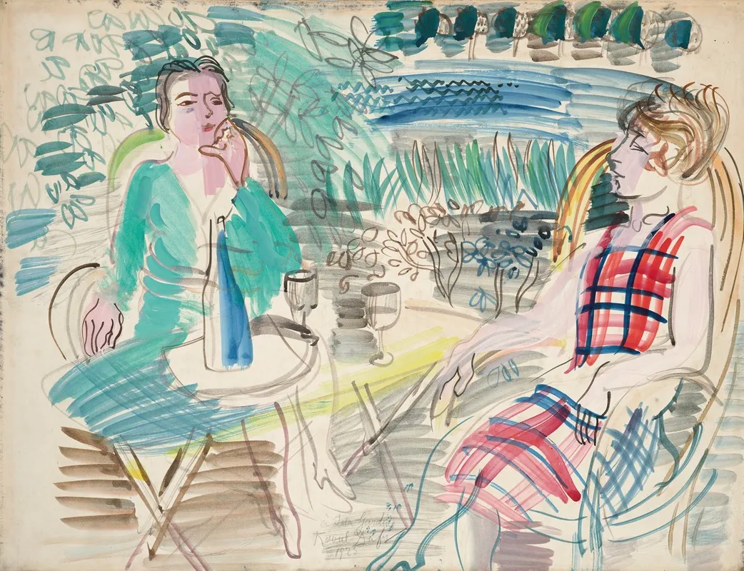 Au Jardin 4 Wall Art by Raoul Dufy - High-Resolution Digital Print