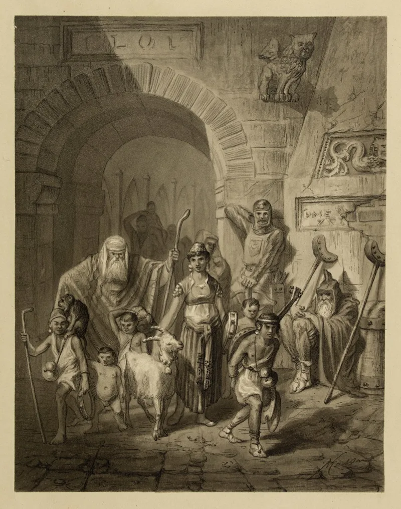Au Moment Ou Nous Entrions Par La Porte Papale Jai Vu Filer En Lair La Fauvette De Roseaux Wall Art by Victor Masson - High-Resolution Digital Print