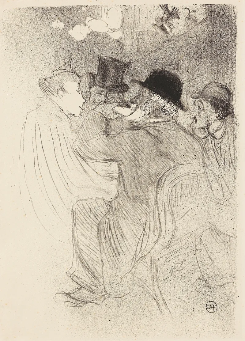 Au Moulin Rouge Un Rude Un Vrai Rude Wall Art by Henri de Toulouse-Lautrec - High-Resolution Digital Print