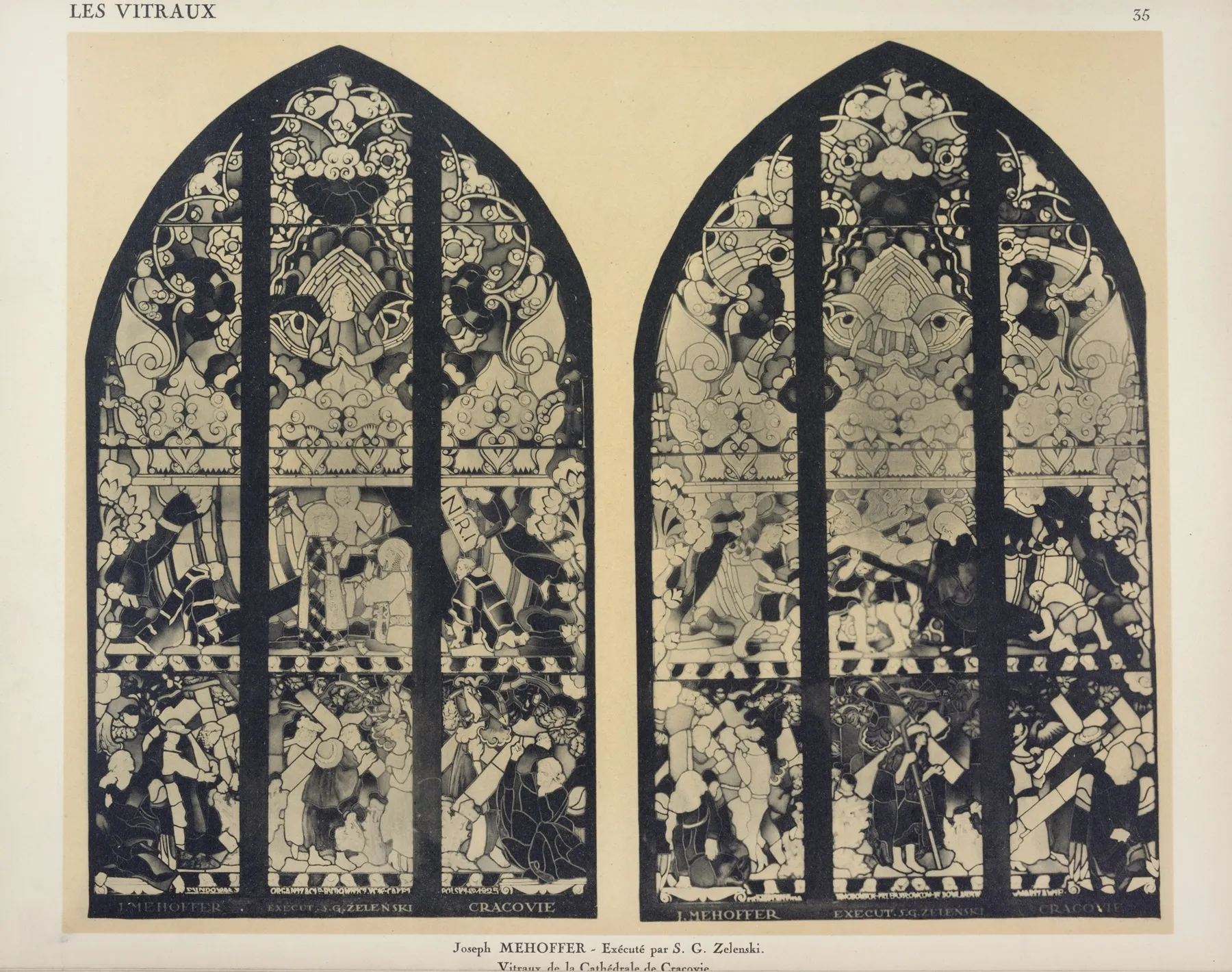 Au Pavillon National De La Pologne A D Destines A La Cathedral De Cracovie Wall Art by Jacques Gruber - High-Resolution Digital Print