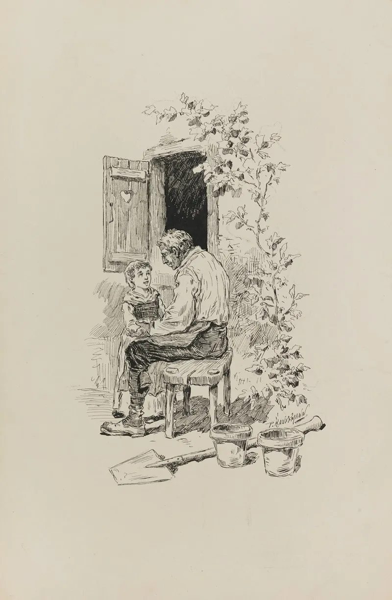 Au Petit Picpus Wall Art by Paul-Adolphe Kauffmann - High-Resolution Digital Print
