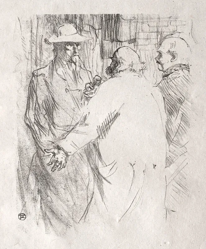 Au Pied Du Sinai Clemenceau A Busk Wall Art by Henri de Toulouse-Lautrec - High-Resolution Digital Print
