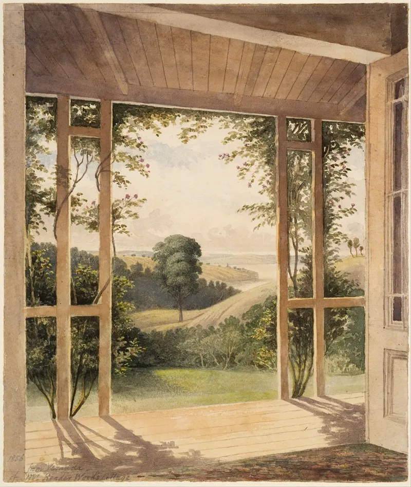 Auckland From The Verandah Of Mr Reader Woods Cottage Wall Art by John Kinder - High-Resolution Digital Print