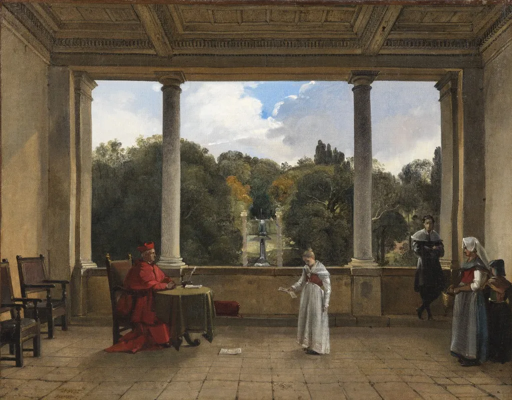 Audience With Cardinal Aldobrandini In The Loggia Of The Villa Belvedere In Frascati 2