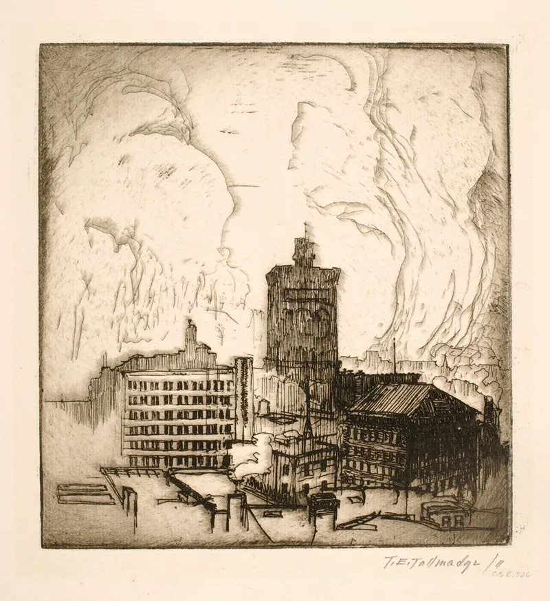 Auditorium Tower Chicago Wall Art by Thomas Eddy Tallmadge - High-Resolution Digital Print