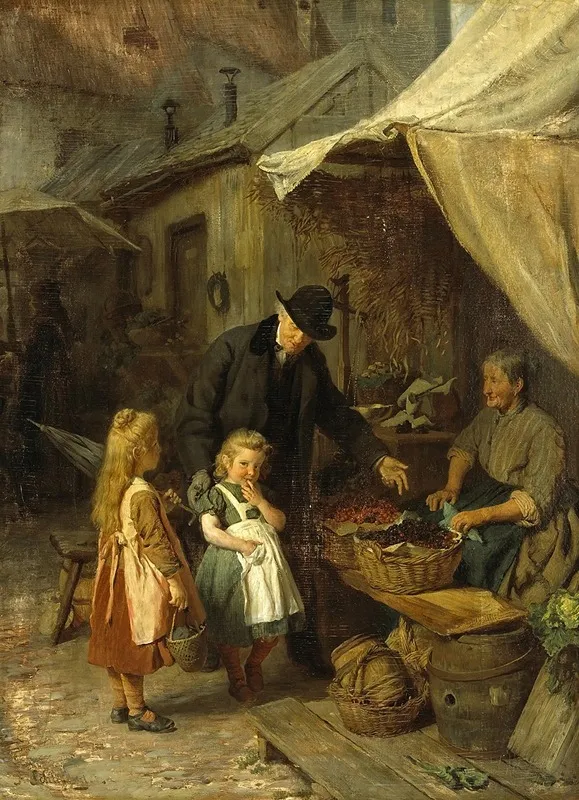 Auf Dem Markt Wall Art by Felix Schlesinger - High-Resolution Digital Print