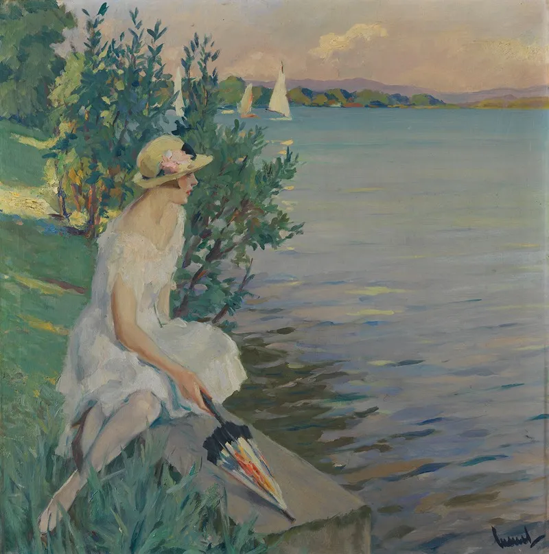 Auf Der Seemauer Wall Art by Edward Cucuel - High-Resolution Digital Print