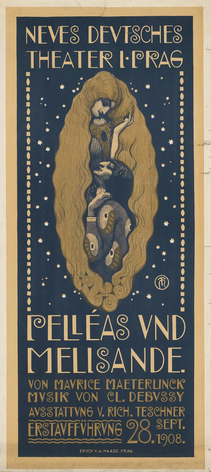 Auffuhrung Des Stuckes Pelleas Und Melisande Wall Art by Richard Teschner - High-Resolution Digital Print