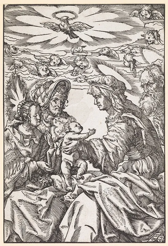 Augsburg Die Heilige Familie Mit Anna Und Joachim