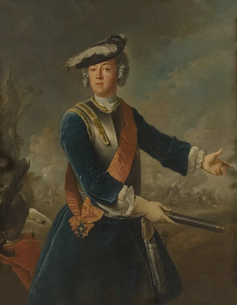 August Vilhelm 1722 1758 Prince Of Prussia Wall Art by Antoine Pesne - High-Resolution Digital Print