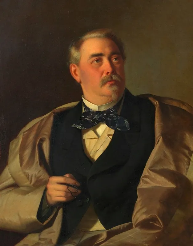 August Zang Herausgeber Der Presse Wall Art by Josef Matthias Aigner - High-Resolution Digital Print