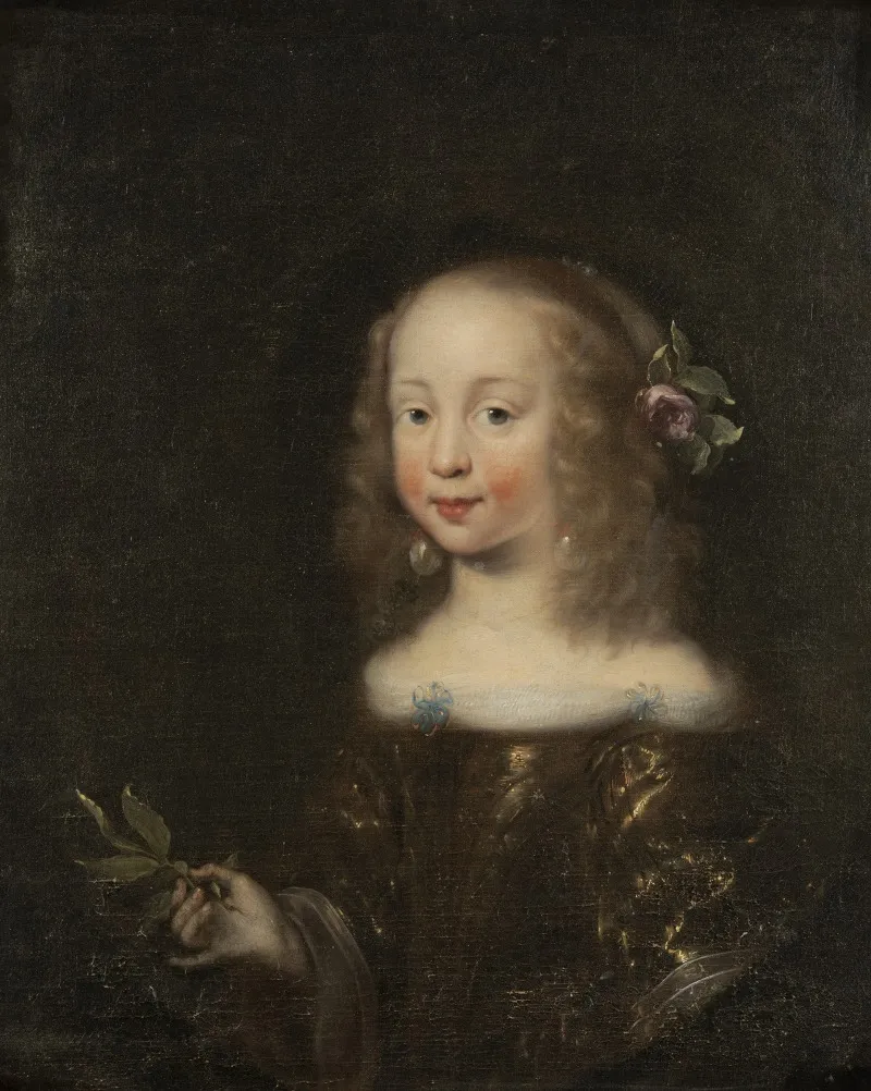 Augusta Maria 1649 1728 Prinsessa Av Holstein Gottorp Wall Art by Jürgen Ovens - High-Resolution Digital Print