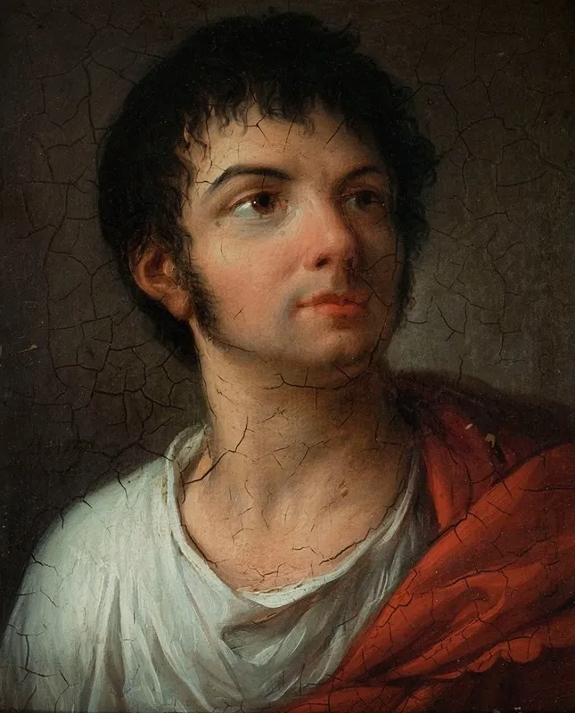 Augustin Cheron 1760 1811 Dans Le Role De Fabius Wall Art by Jean-Simon Berthélemy - High-Resolution Digital Print