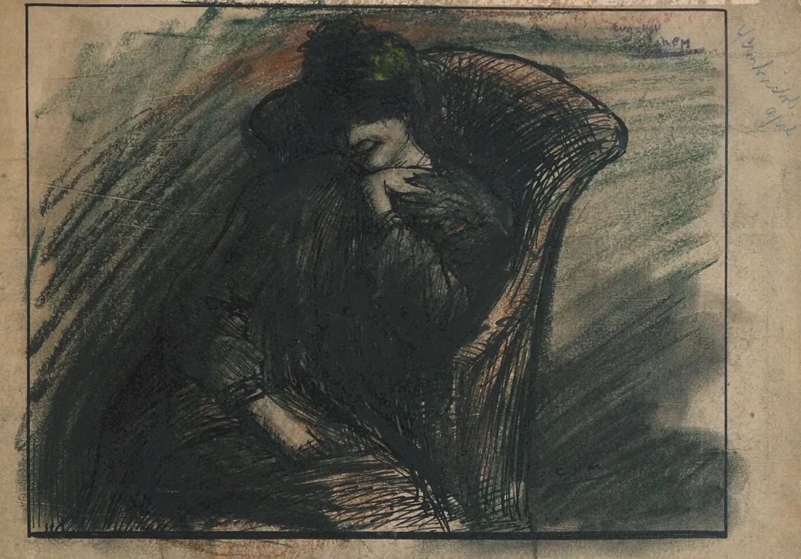 Augustine Pautre Gemaskerd In Een Zetel